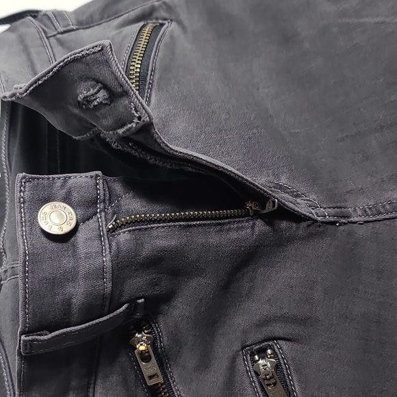 RAG & BONE Moto Skinny Zippered Jeans in Seattle Grey Size 28 - Picture 3 of 16